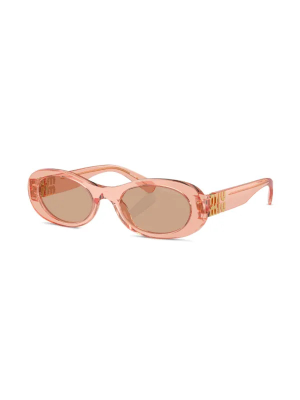 Miu Miu Eyewear gafas de sol con montura oval | 50 | Farfetch Global