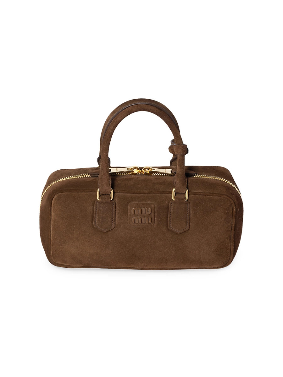 Women's Arcadie Suede Top Handle Bag - Brown | Saks Fifth Avenue