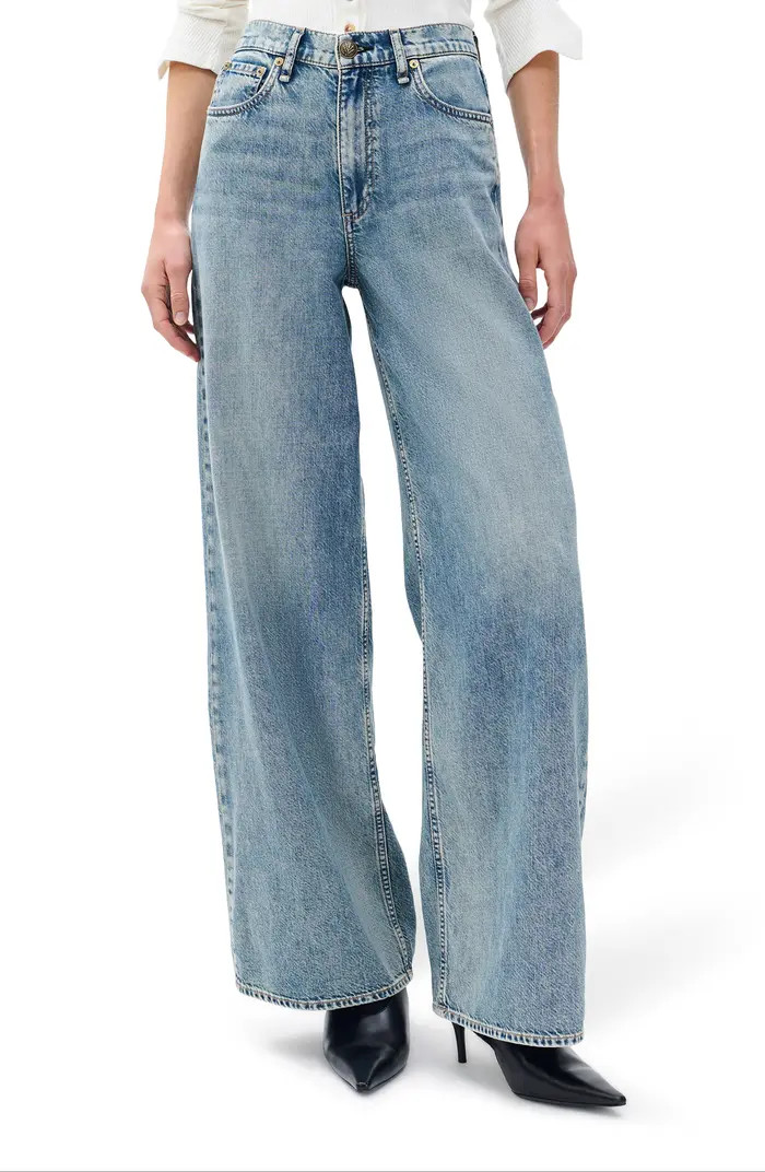 rag & bone Featherweight Sofie High Waist Wide Leg Jeans | Nordstrom | Nordstrom
