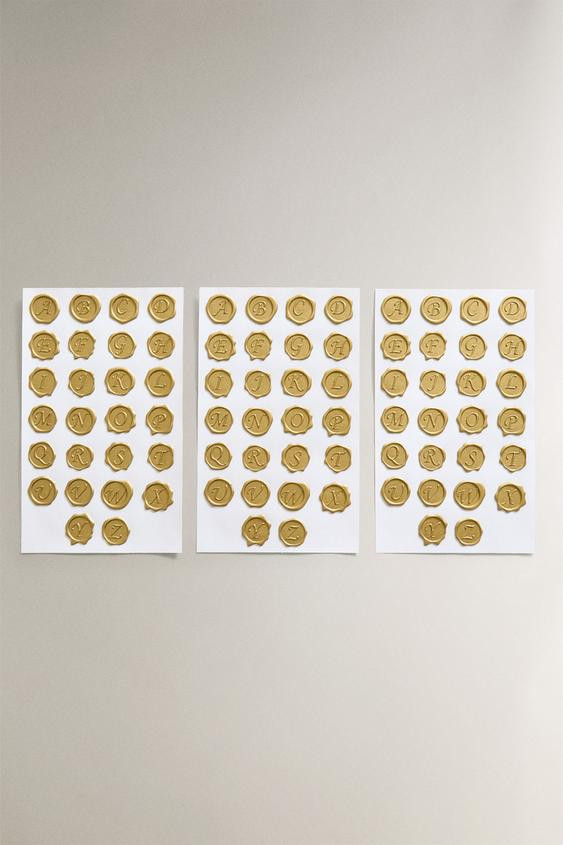 SET OF CHRISTMAS LETTER STAMPS (SET OF 78) | Zara US