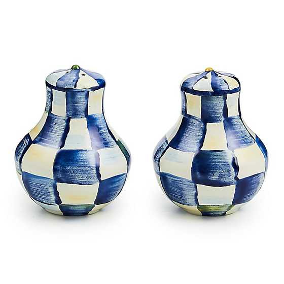 Royal Check Salt & Pepper Shakers | MacKenzie-Childs