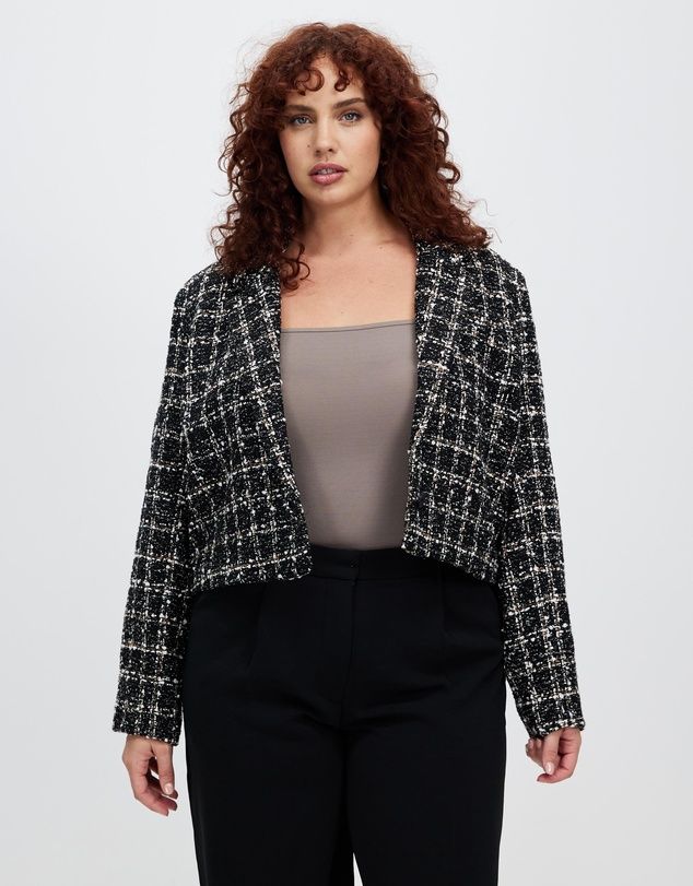 Tweed Crop Blazer - Iconic Exclusive | THE ICONIC (AU & NZ)