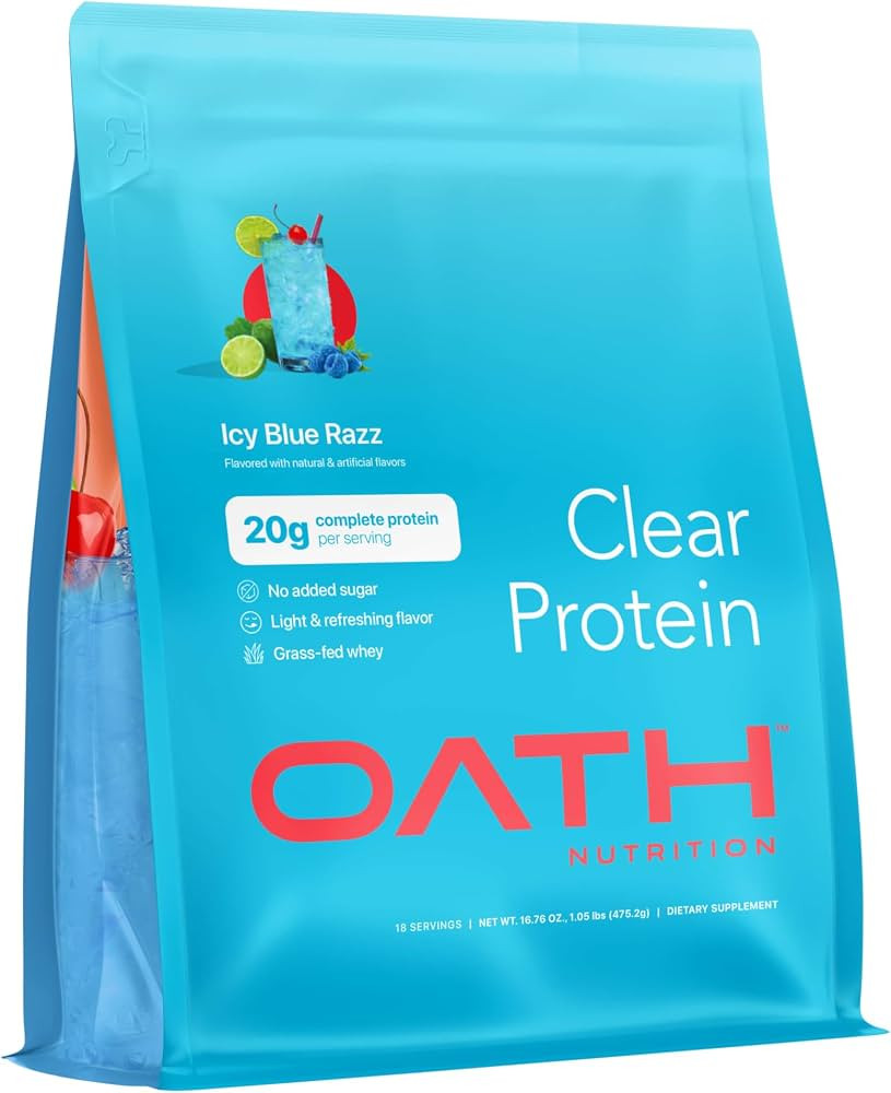 Clear Whey Protein - 18 Servings - ICY Blue Razz | Amazon (US)