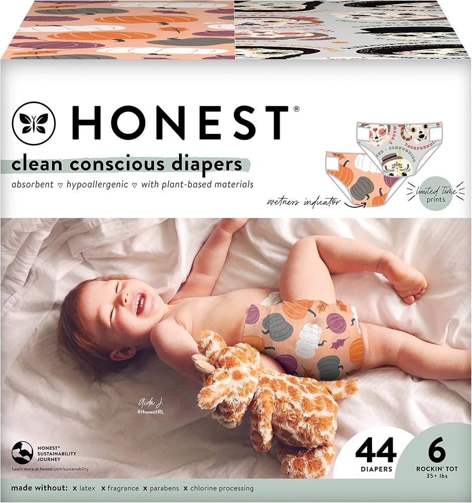 The Honest Company Clean Conscious Diapers | Plant-Based, Sustainable | Fall '23 Limited Edition ... | Amazon (US)