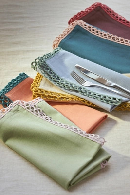 Janna Napkins, Set of 6 | Anthropologie (US)