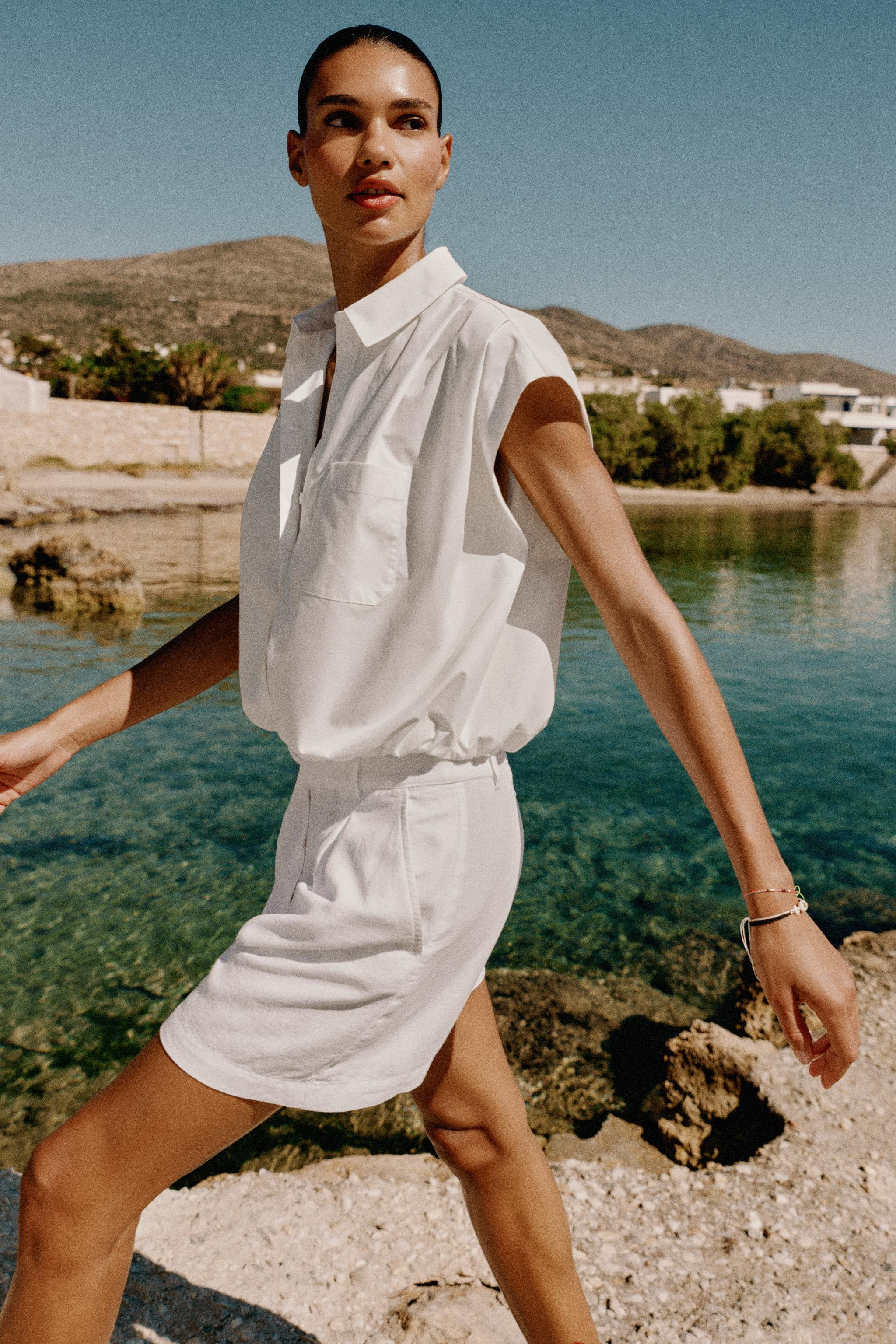 BALLOON CROPPED SHIRT | Zara US