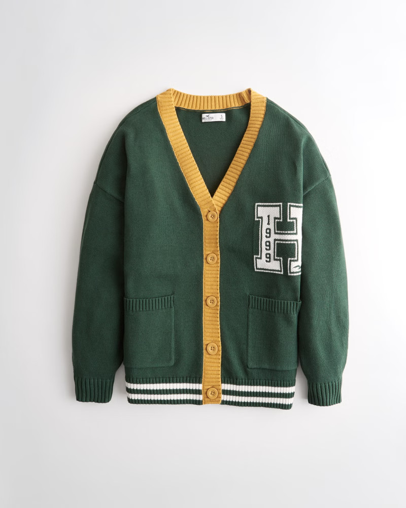 Oversized Varsity Cardigan | Hollister (US)