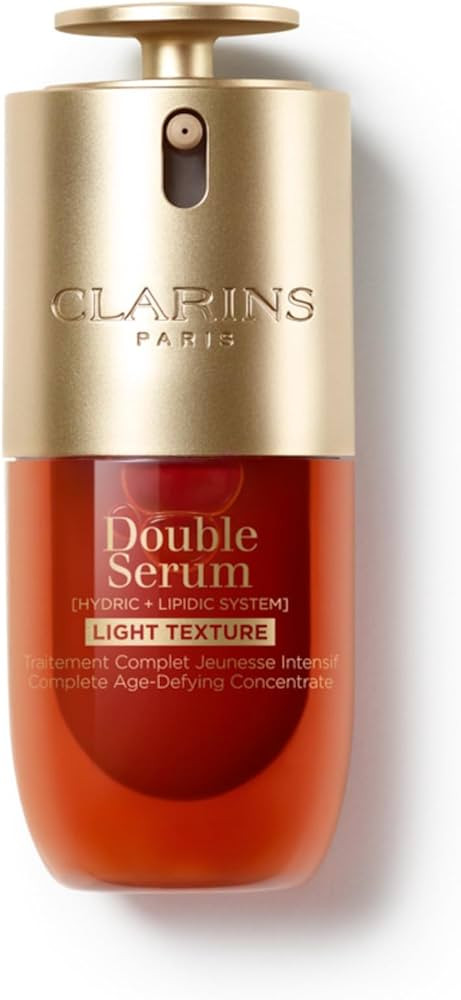 Clarins DOUBLE SERUM LIGHT TEXTURE | Anti Aging Serum | Visibly Firms, Smoothes, Boosts Radiance and Refines Pores | 24H Hydration | Great for Combination to Oily Skin and Humid Climates | Amazon (US)