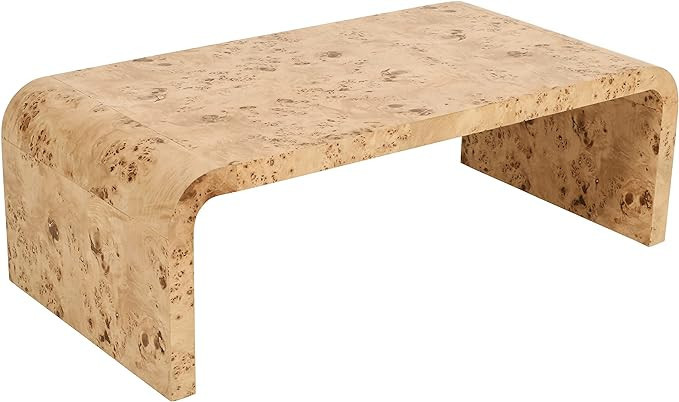 Meridian Furniture Cresthill Collection Mid-Century Modern Coffee Table with Wood, Natural Finish... | Amazon (US)