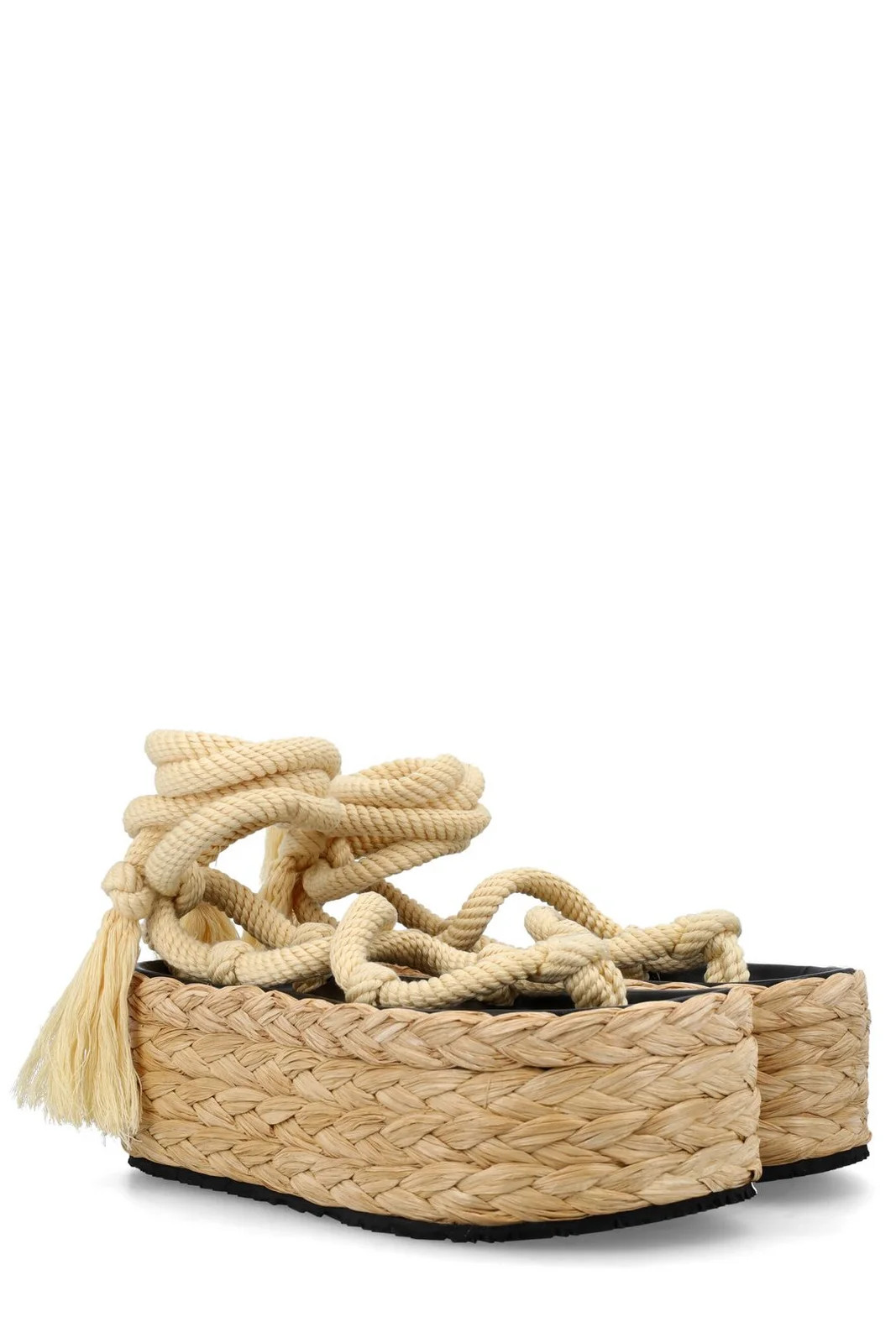 Isabel Marant Strapped Fringed Platform Sandals | Cettire Global