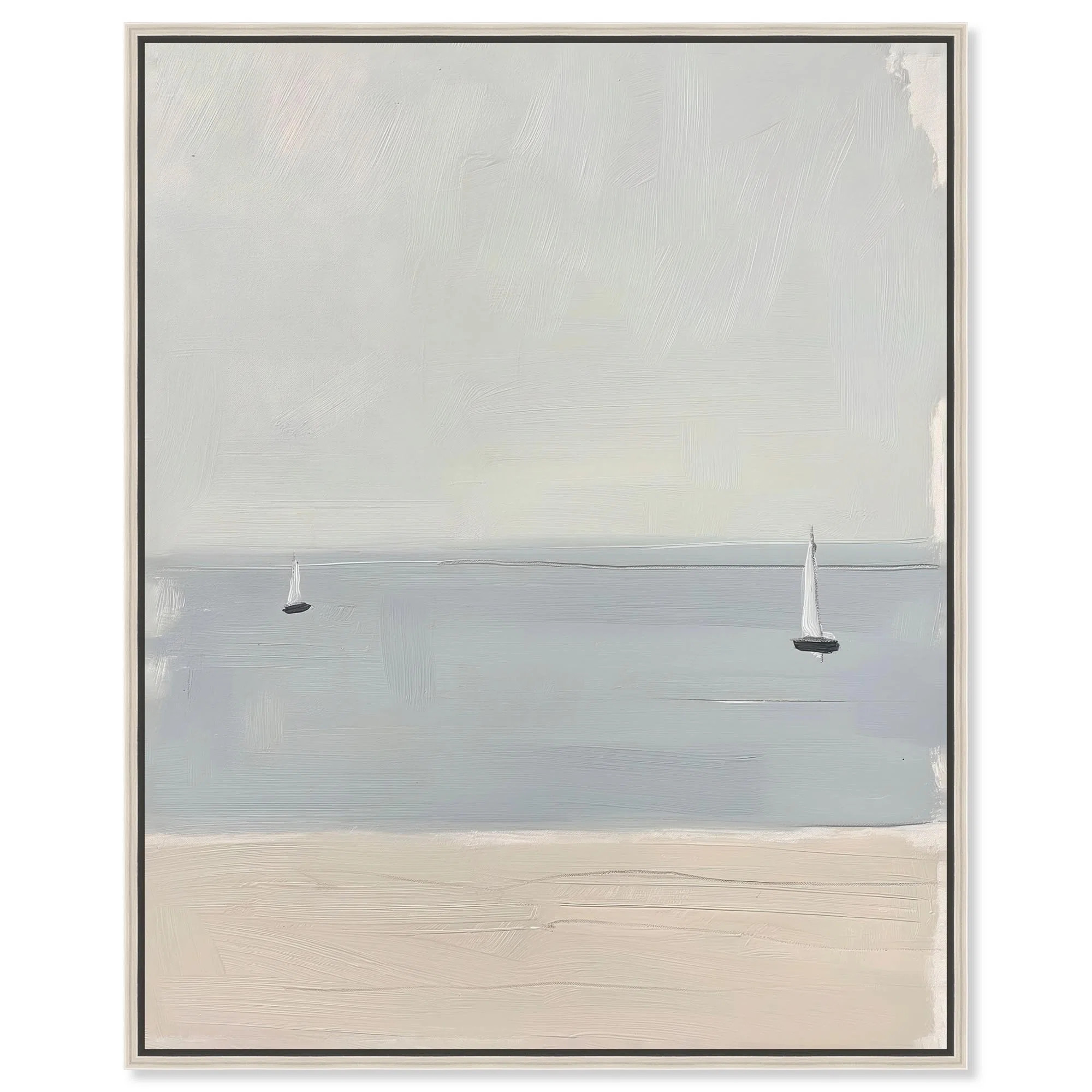 Boats in Serene Waters I Canvas Coastal Paintings by Art Remedy | Wayfair North America