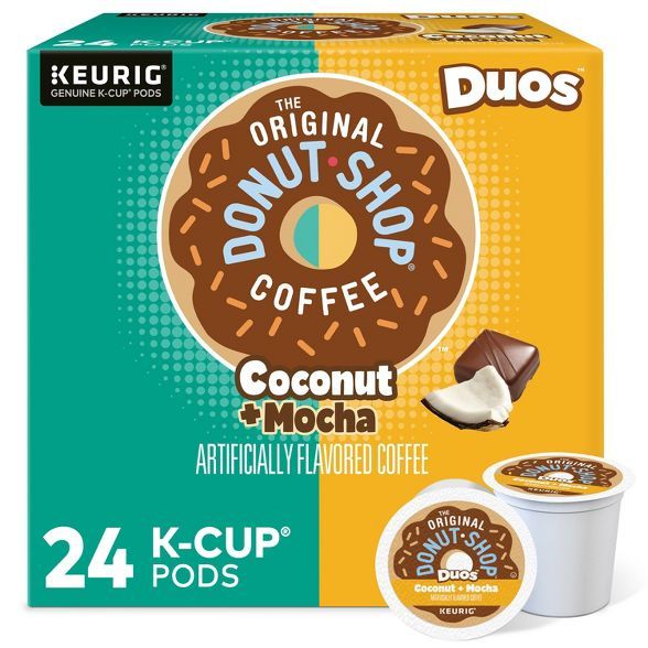 The Original Donut Shop Duos Coconut + Mocha Keurig Single-Serve K-Cup Coffee Pods, Medium Roast ... | Target