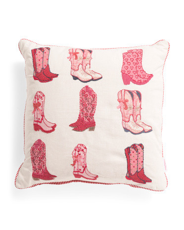 20x20 Cowboy Boots Pillow | TJ Maxx