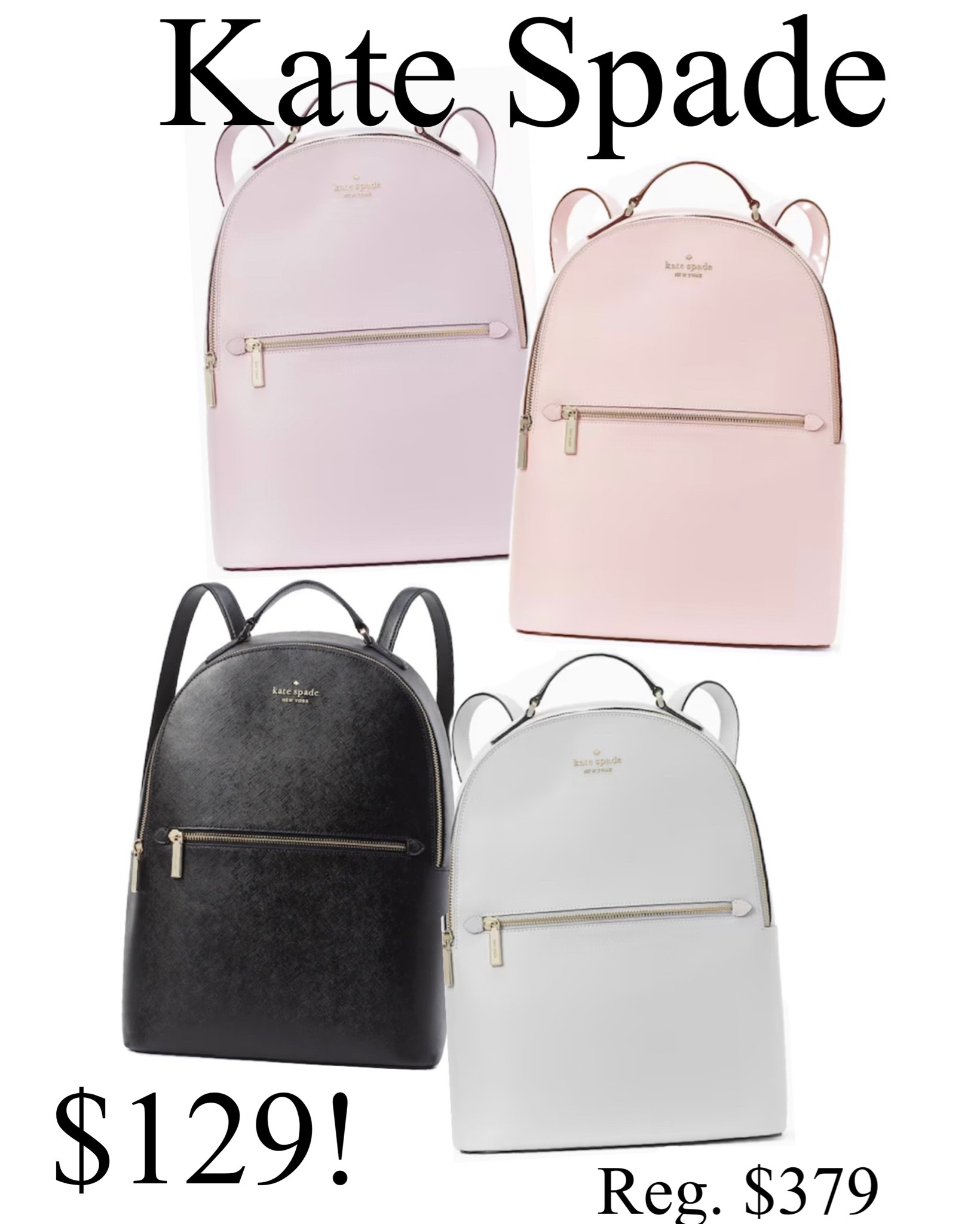 Kate Spade large leather backpack is on sale for $129, regularly $379. Free shipping. #clearance #graduation #graduationgift #graduationgiftguide #designer #designerbag #designergift #designergiftguide

#LTKitbag #LTKGiftGuide #LTKsalealert