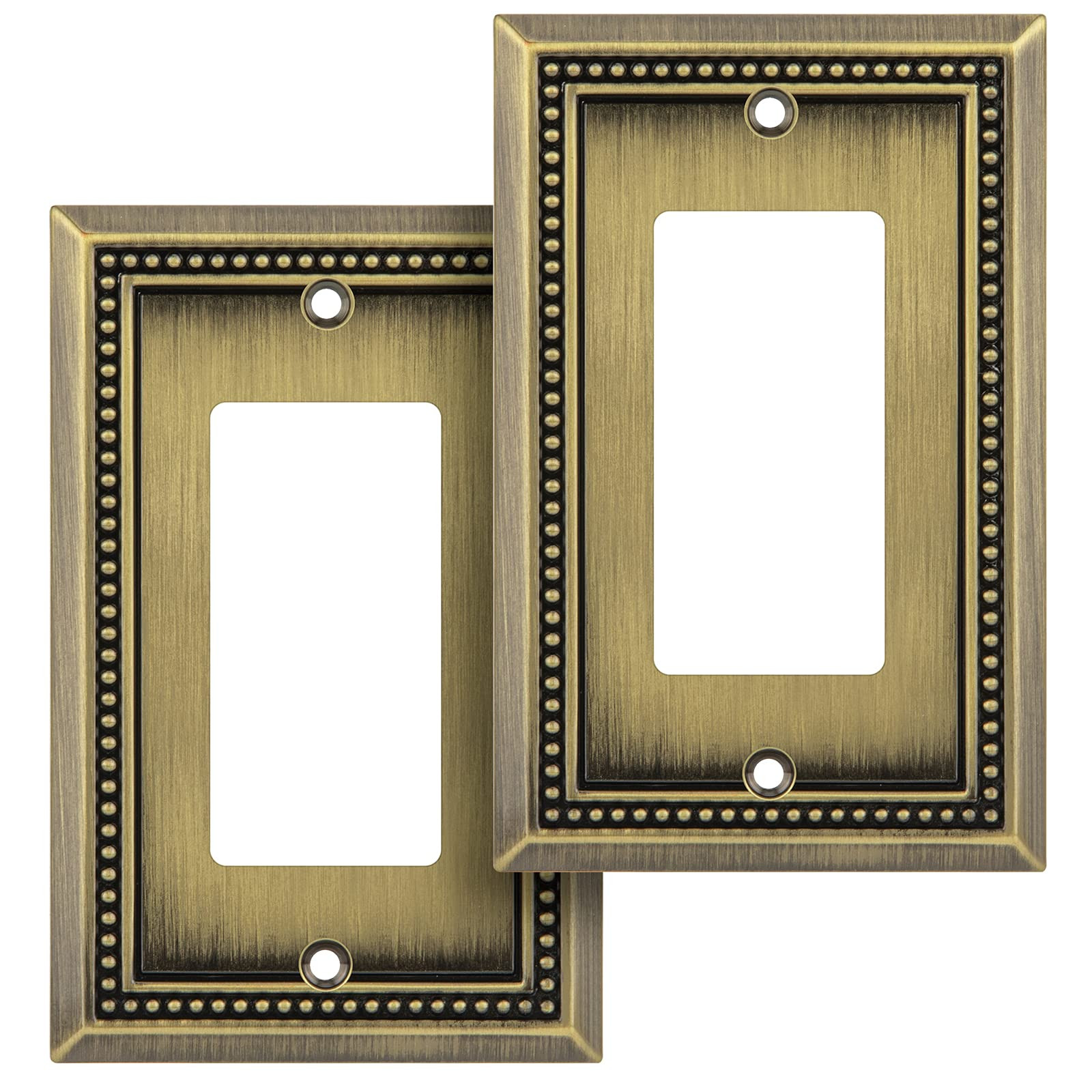 Henne Bery Sunken Pearls Heavy Duty Decorative Wall Plate Switch Plate Outlet Cover (Single Decor... | Amazon (US)