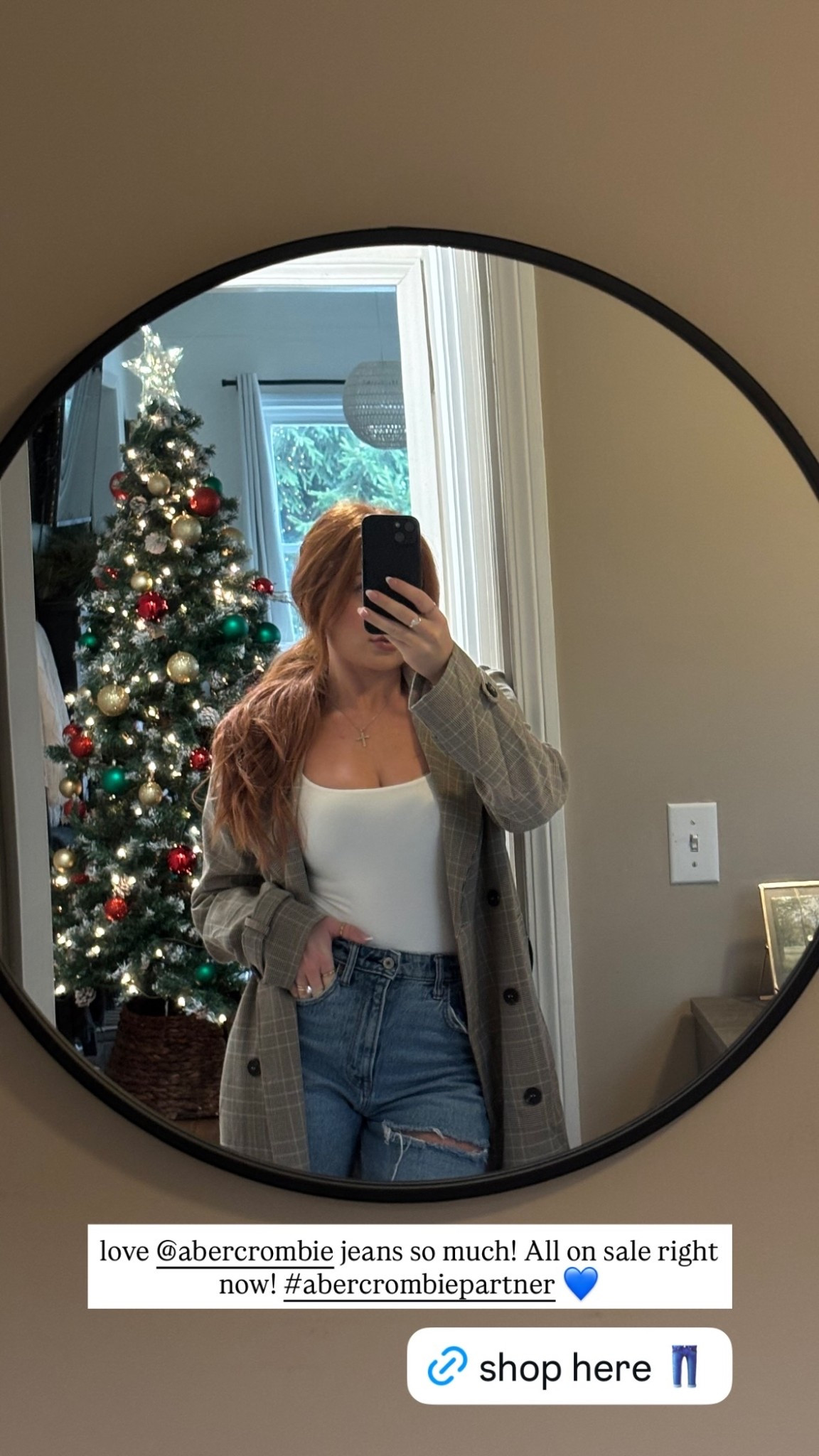 love @abercrombie jeans so much! All on sale right now! #abercrombiepartner 💙

#LTKHoliday #LTKootd #LTKGiftGuide