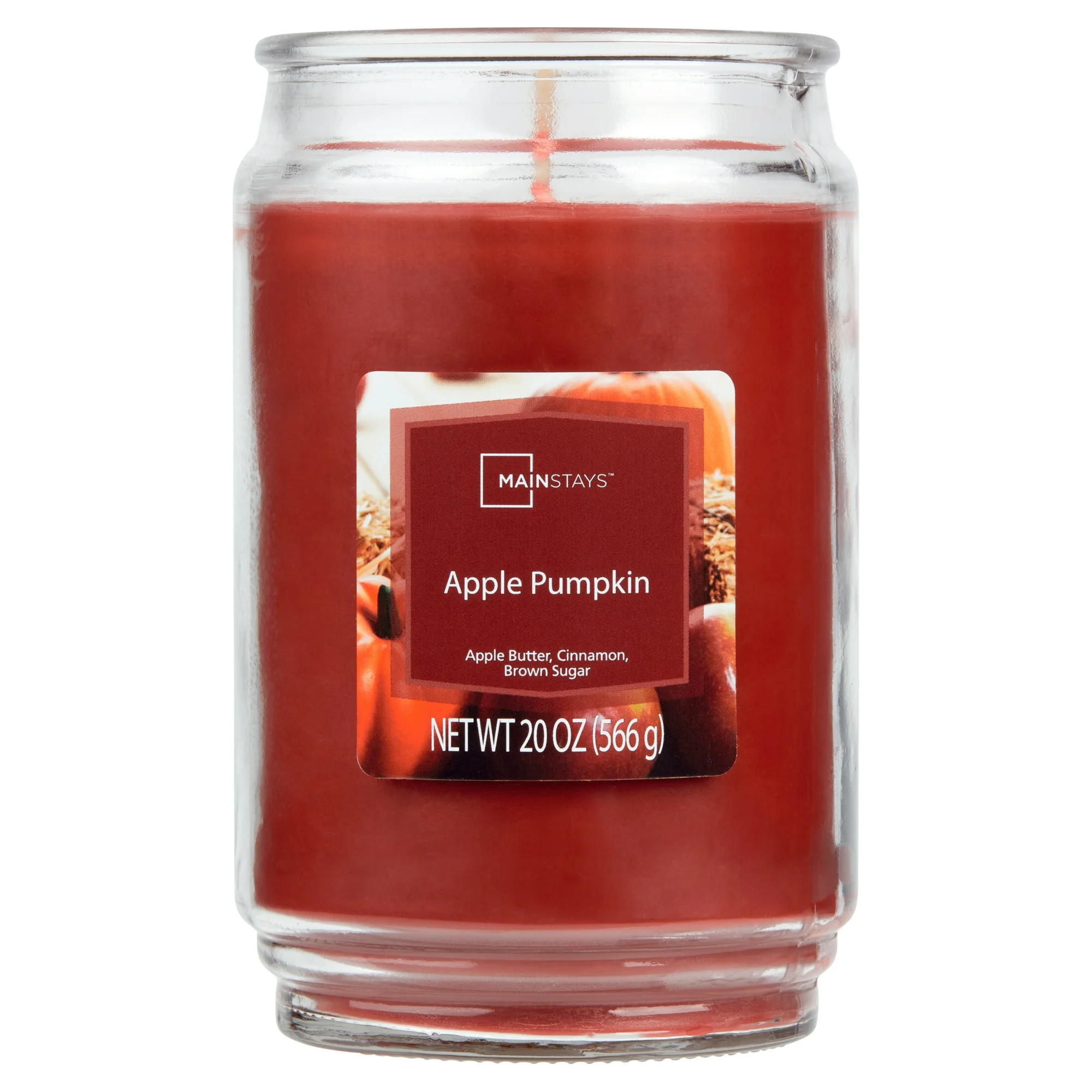 Mainstays Apple Pumpkin Single Wick Candle, 20 Oz | Walmart (US)