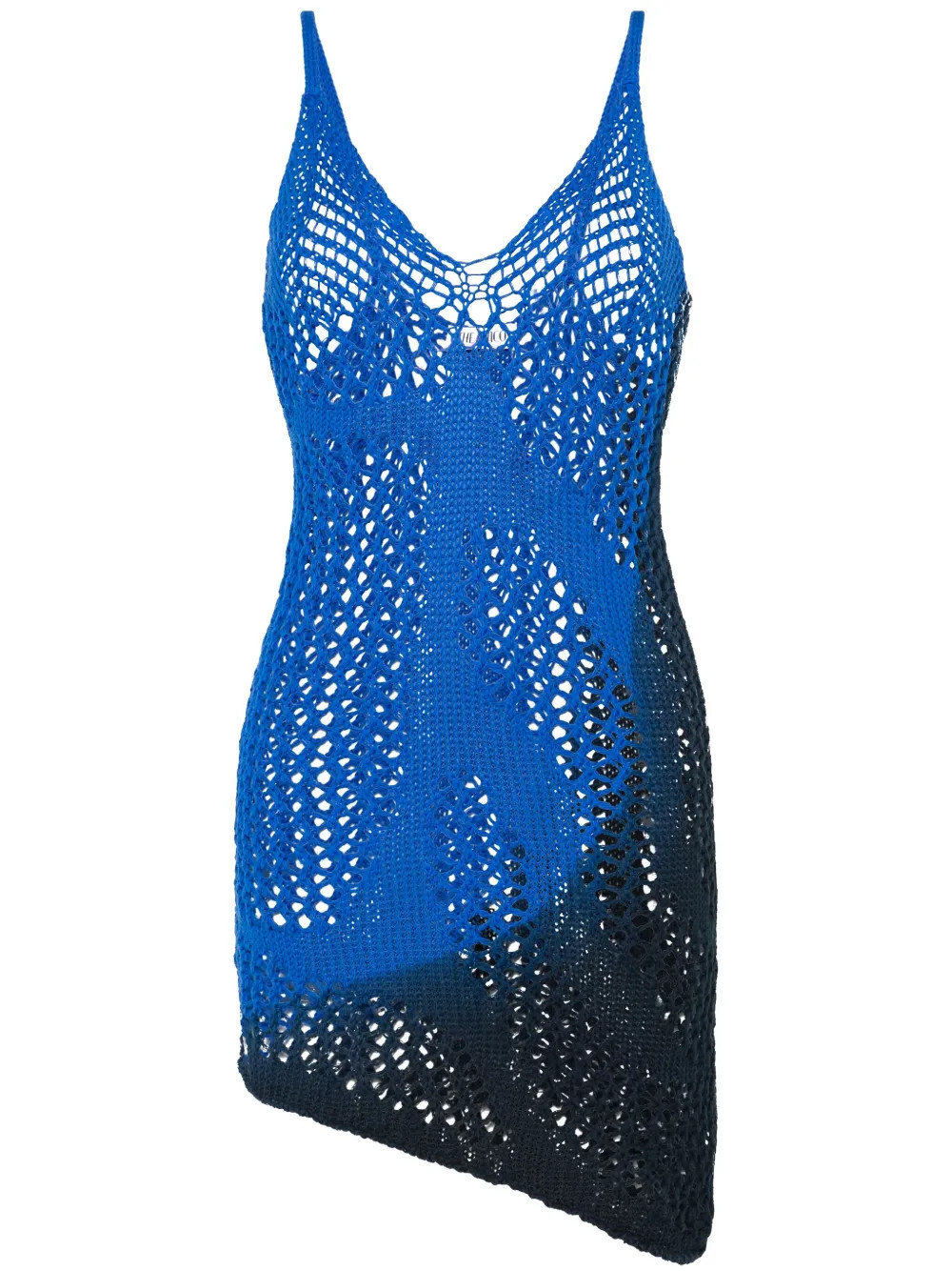 crochet-knit mini dress | Farfetch Global