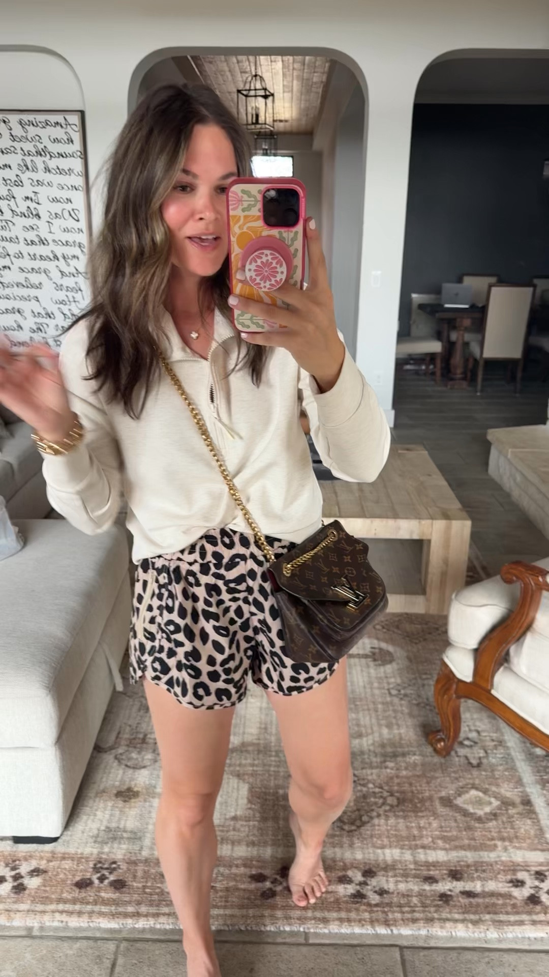 The cutest Walmart cheetah shorts🐆 A fun little statement piece but still comfy enough for everyday wear. I paired them with a simple zip up for running errands and grabbing coffee — easy, cute, and under budget!

#LTKmomlife #LTKActive #LTKSeasonal