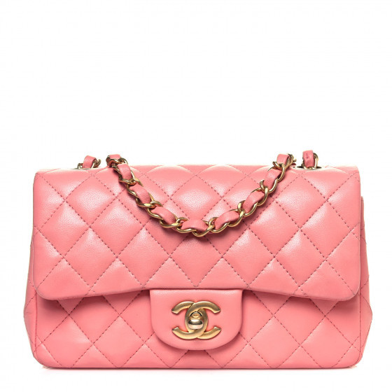CHANEL

Lambskin Quilted Mini Rectangular Flap Pink | Fashionphile
