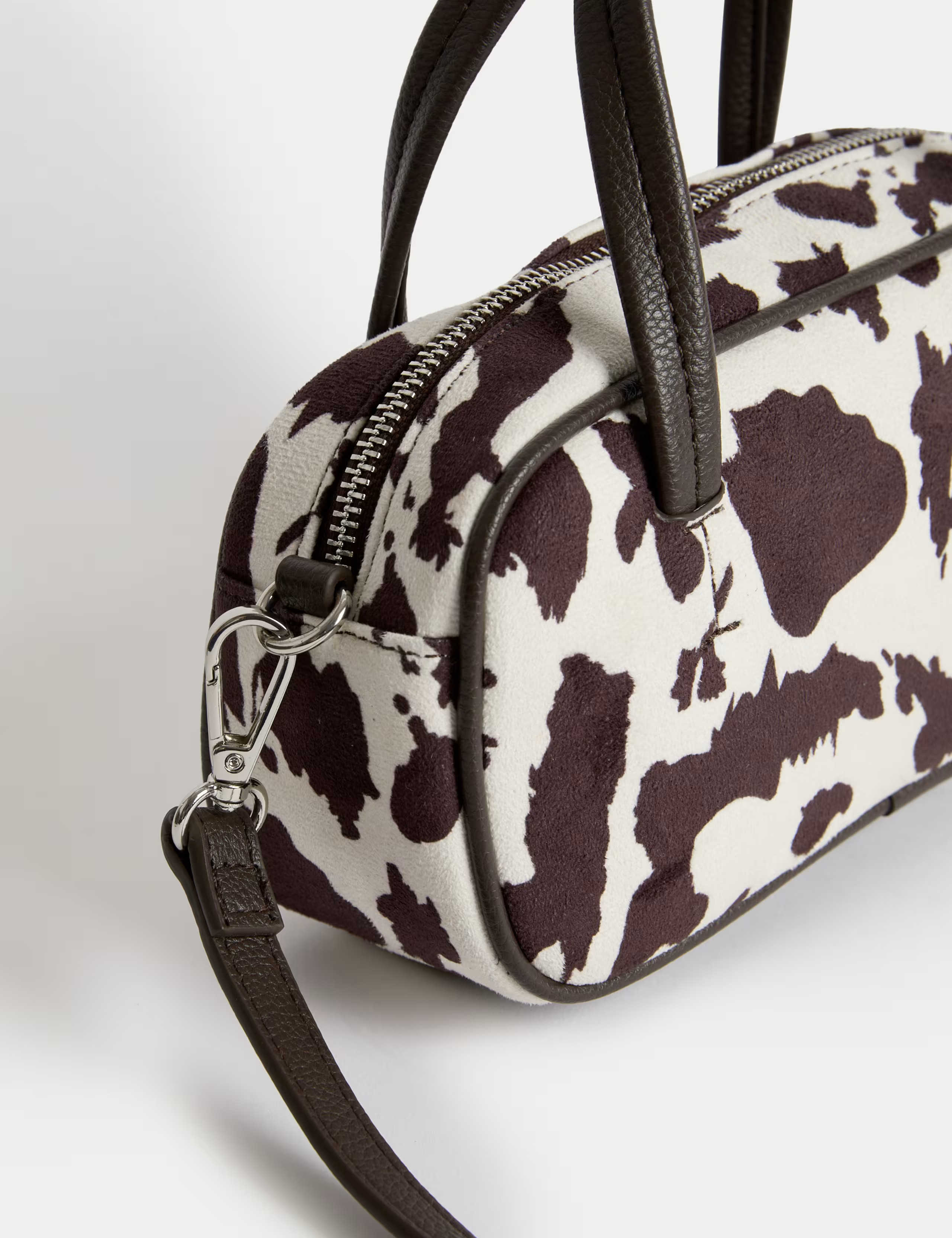 Suedette Mini Bowler Cross Body Bag | M&S Collection | M&S | Marks & Spencer (UK)