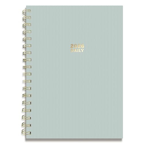 Sweetzer & Orange 2026 Planner – 6" x 8.25" Dated Daily, Weekly & Monthly Calendar Planner – January to December 2026 – Eucalyptus Design with Motivational Stickers, Gold Spiral & Sturdy Paper | Amazon (US)
