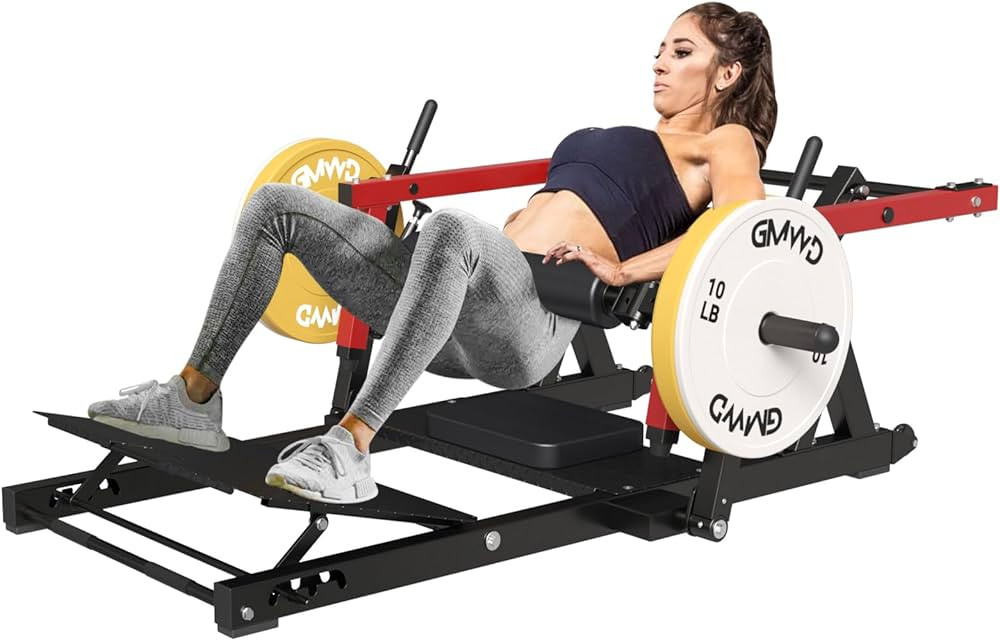 GMWD Hip Thrust Machine for Glute Muscles Building and Butt Shaping, 800LBS Plate-Loaded Glute Br... | Amazon (US)
