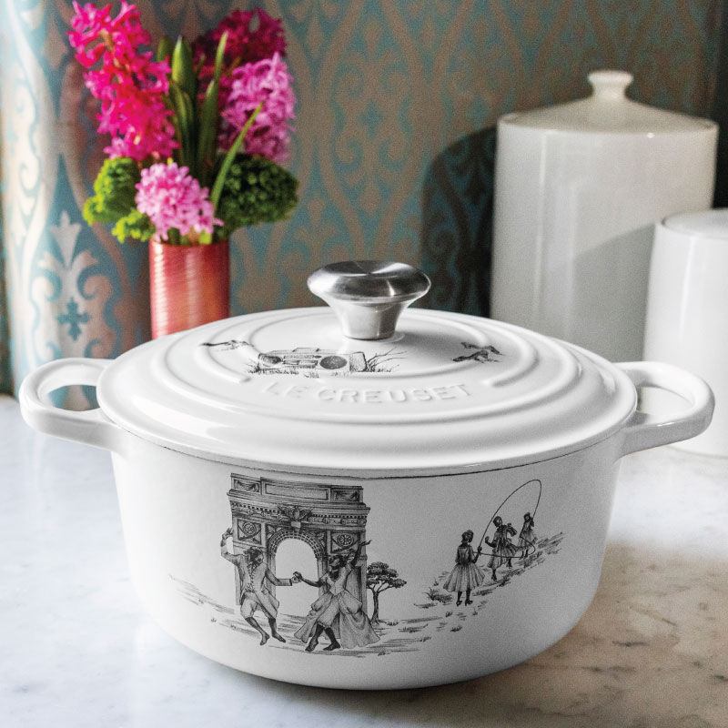 Harlem Toile de Jouy Signature Round Dutch Oven | Le Creuset