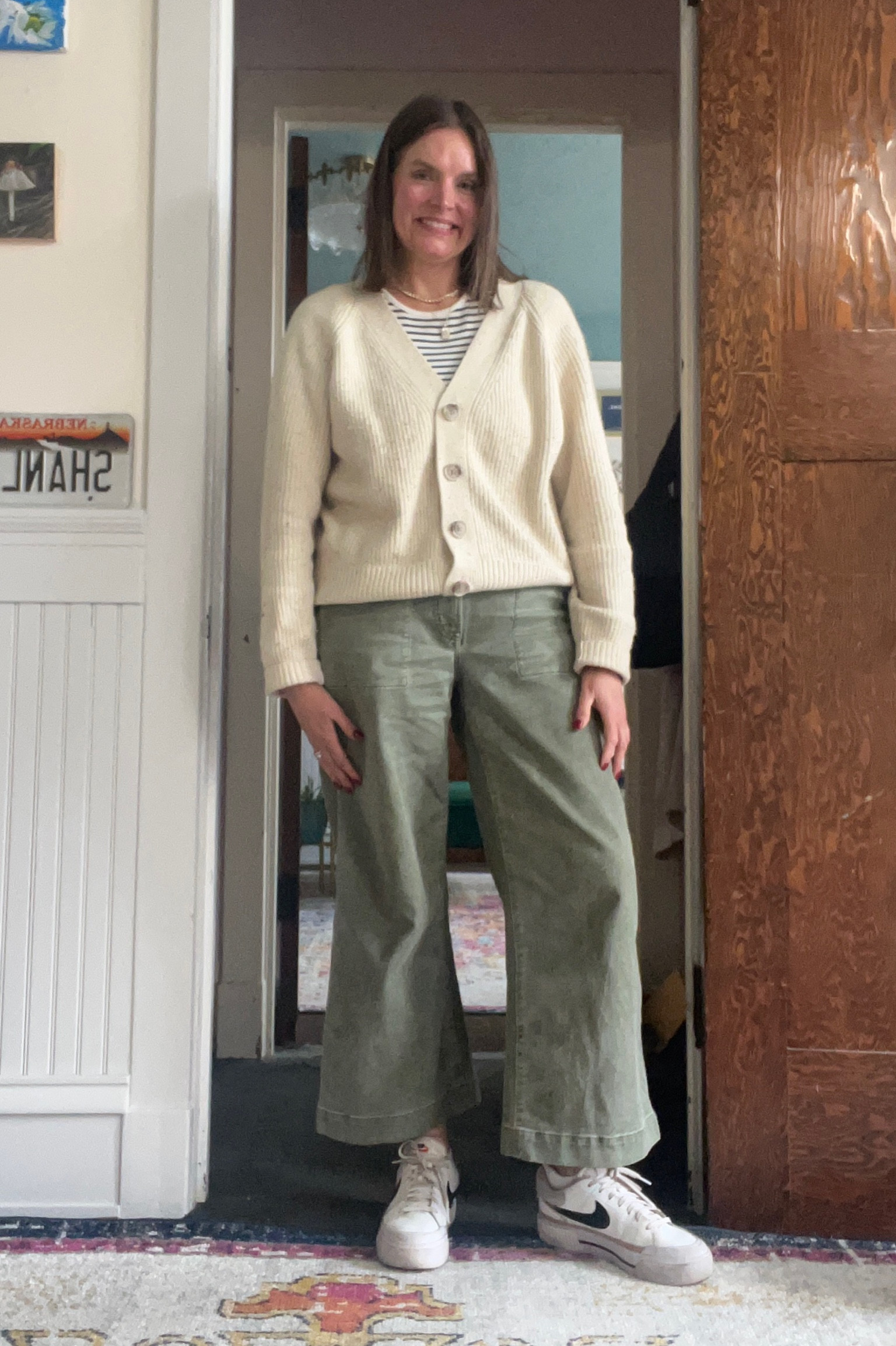 Fall outfits featuring striped t shirts 

#LTKOver40 #LTKSeasonal #LTKMidsize