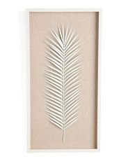 17x32 Leaf With White Textured Frame | Marshalls