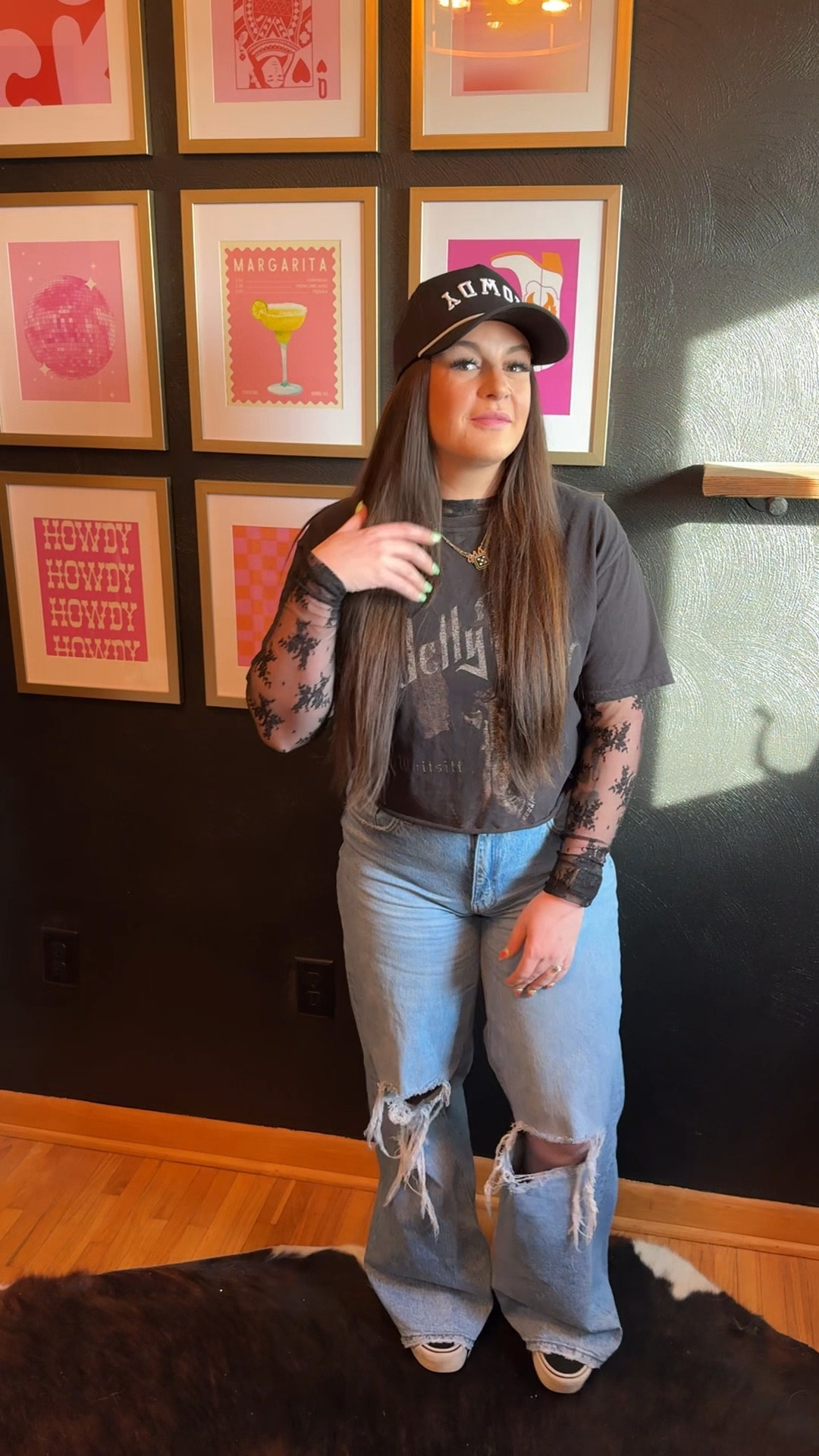 ditching the leggings 🤞🏻
Edgy | edgy style | layering tops | wide leg jeans | jeans | buckle jeans | graphic tee | band tee | 

#LTKStyleTip #LTKSeasonal #LTKMidsize