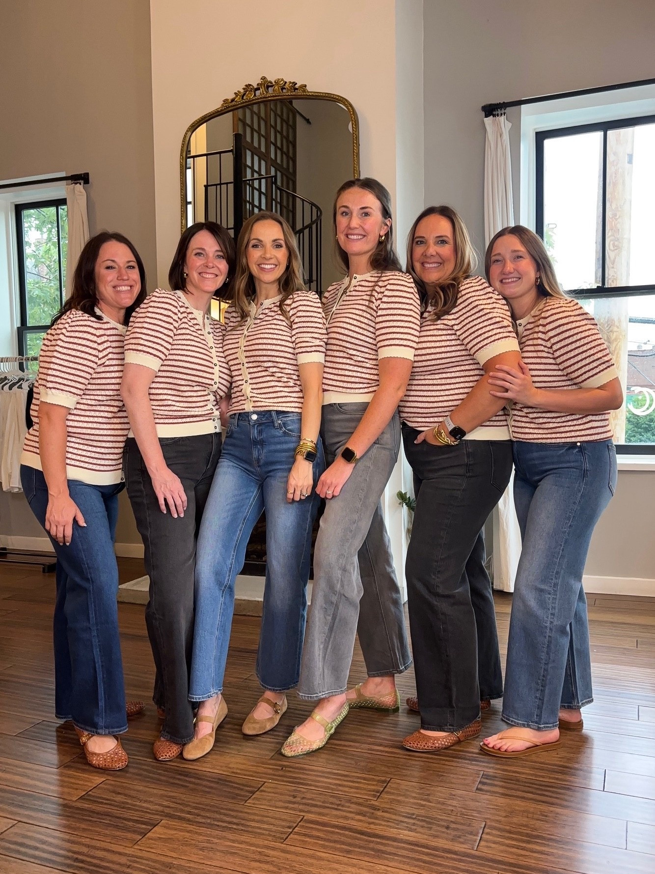 @Boden sweater team try on- this color combo is everywhere and Boden nailed it! This sweater is perfect for early fall! We all paired it with our @quince jeans. 

#LTKMidsize #LTKOver40 #LTKPetite