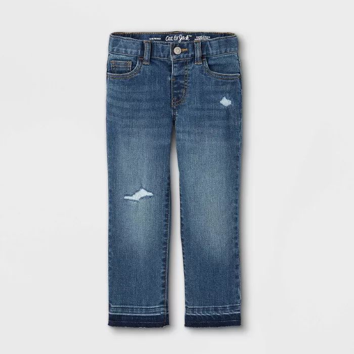 Toddler Girls' Vintage Girlfriend Jeans - Cat & Jack™ Light Wash | Target