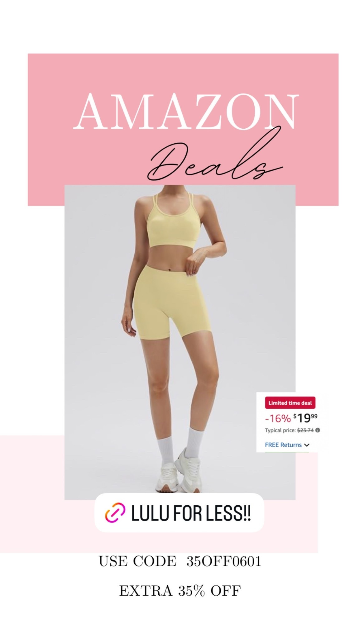Like Lulu workout set for less!!

#LTKMidsize #LTKSaleAlert #LTKActive