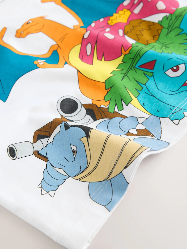 White Pokémon Short Sleeve T-Shirt (3-16yrs) | Next US