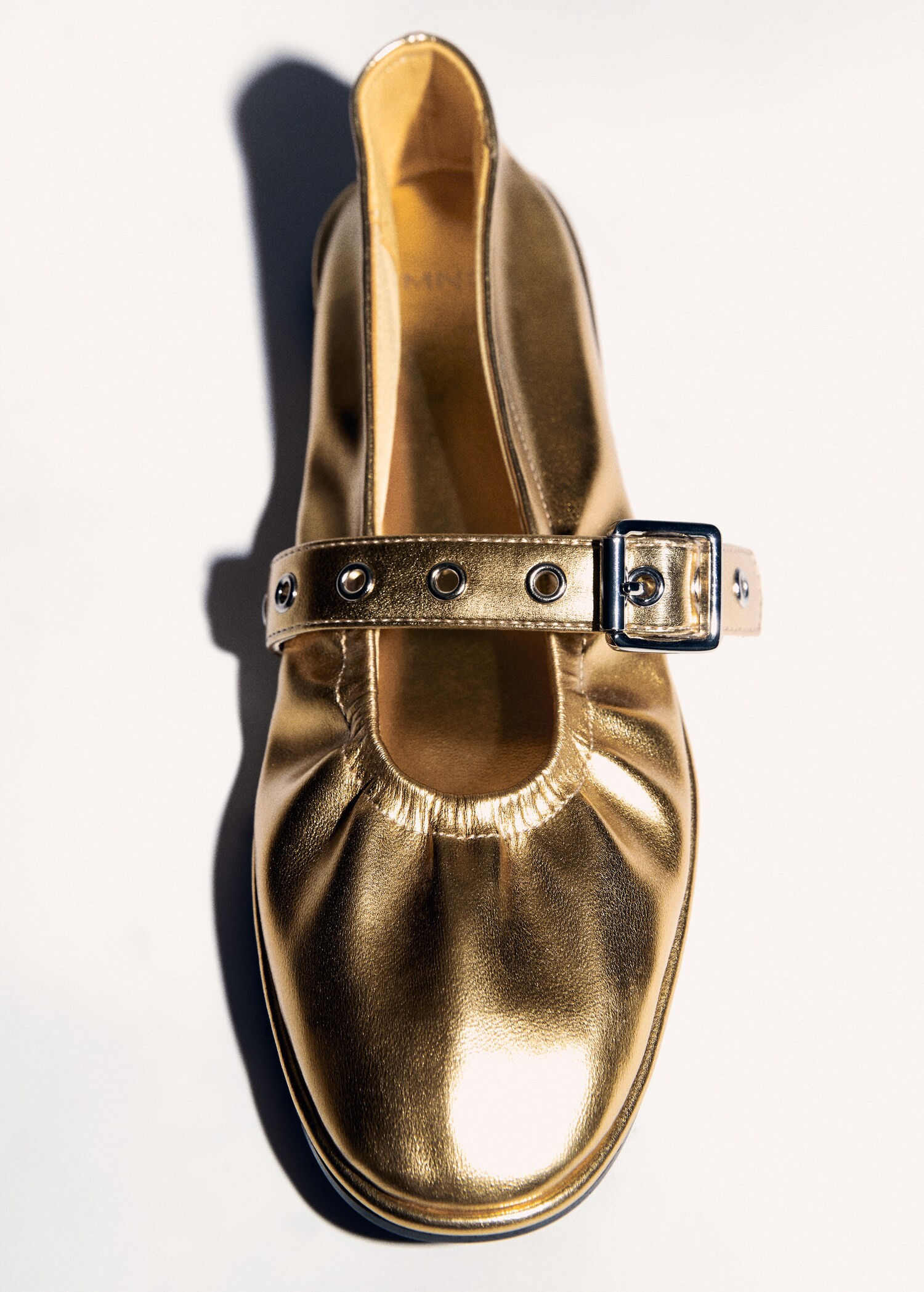 Round-toe ballet flats with buckle | Mango (US/MX/AU)