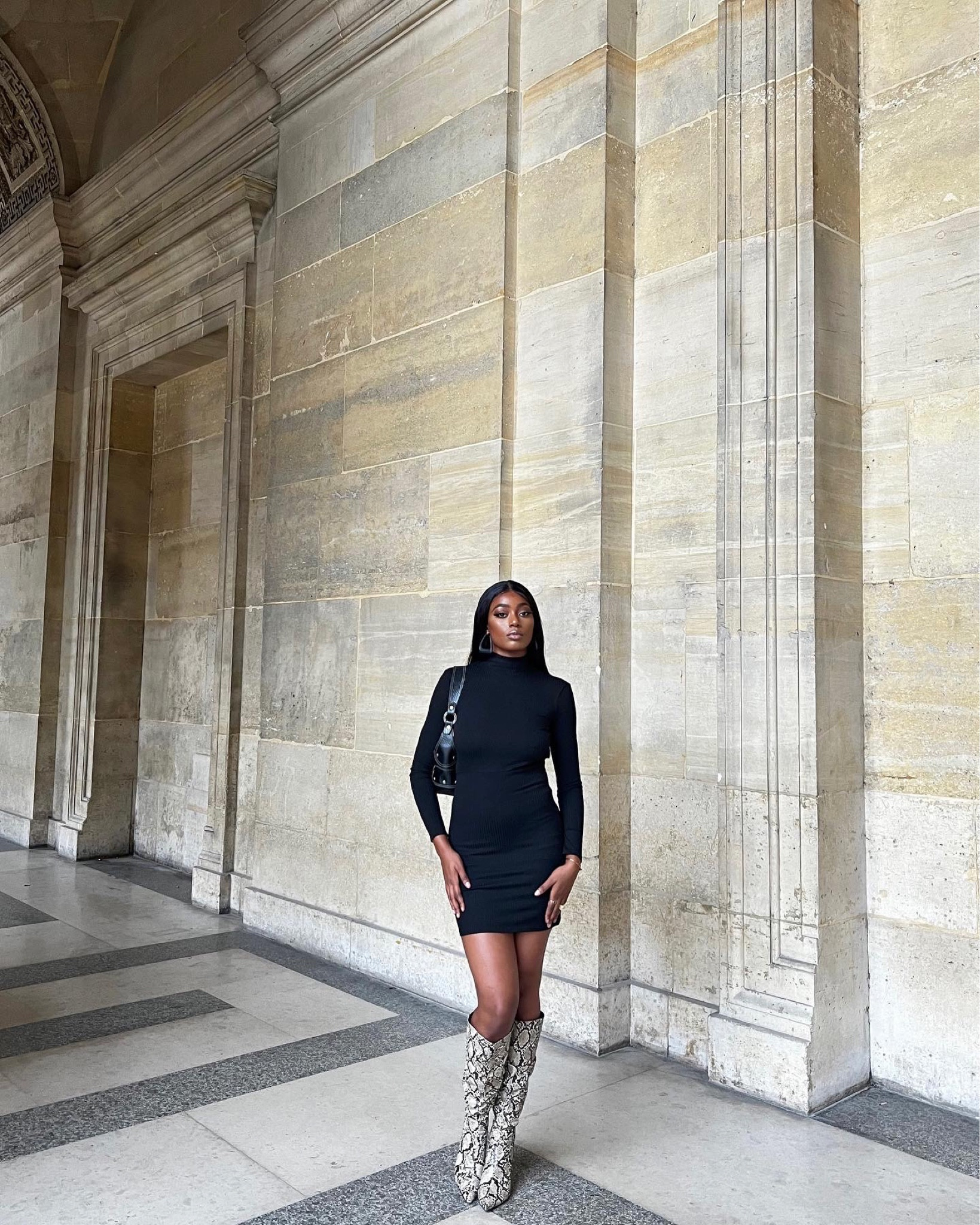 Snake boots and black dress is always a good idea 🖤 #fallfashion #snakeboots #fashion 

#LTKfit #LTKsalealert #LTKeurope