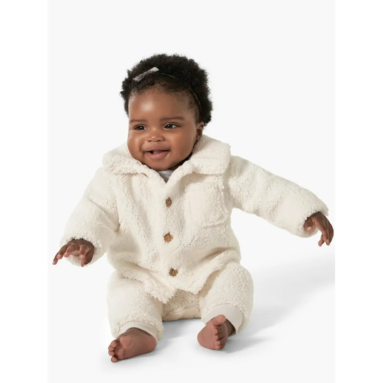 Modern Moments By Gerber Baby Unisex Knit Cardigan Sweater & Jogger Set, 2 Piece, Sizes 0/3-24M | Walmart (US)