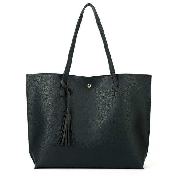 Women Tote Bags, Top Handle Satchel Handbags, Leather Tote Bag with Tassel, Available for Work an... | Walmart (US)