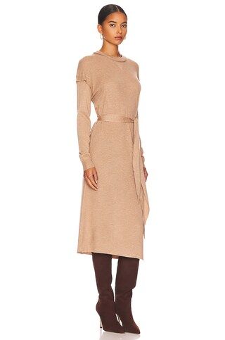 Monika Midi Dress in Camel | Revolve Clothing (Global)
