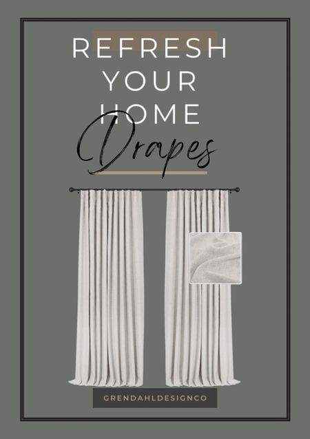 Refresh your home with new drapes. Home decor. Amazon curtains.  Window treatments 

#LTKhome