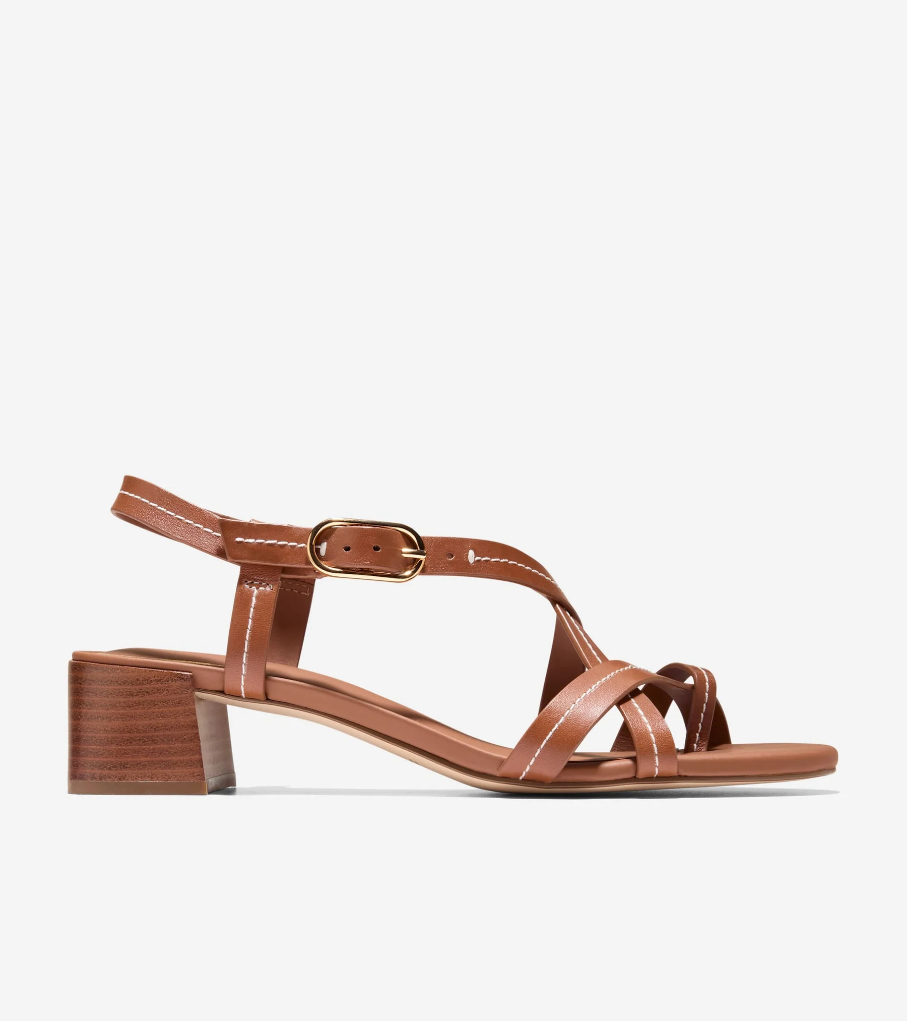 Women's Dillon Block Heel Thong Sandals in Brown | Cole Haan | Cole Haan (US)