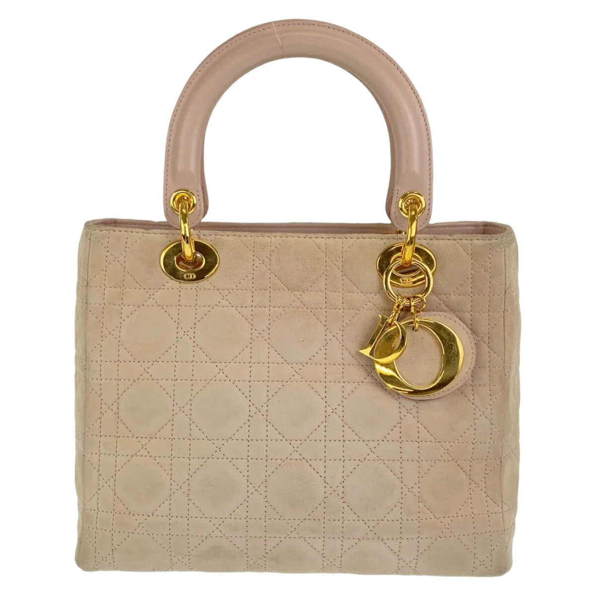 Dior Lady Dior Suede Leather Handbag | Shop Simon