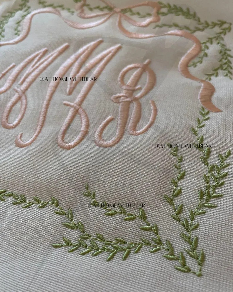Elegant Foliage Border, Elegant Foliage Border With Bow, 3 Sizes Included for BOTH! - Etsy | Etsy (US)