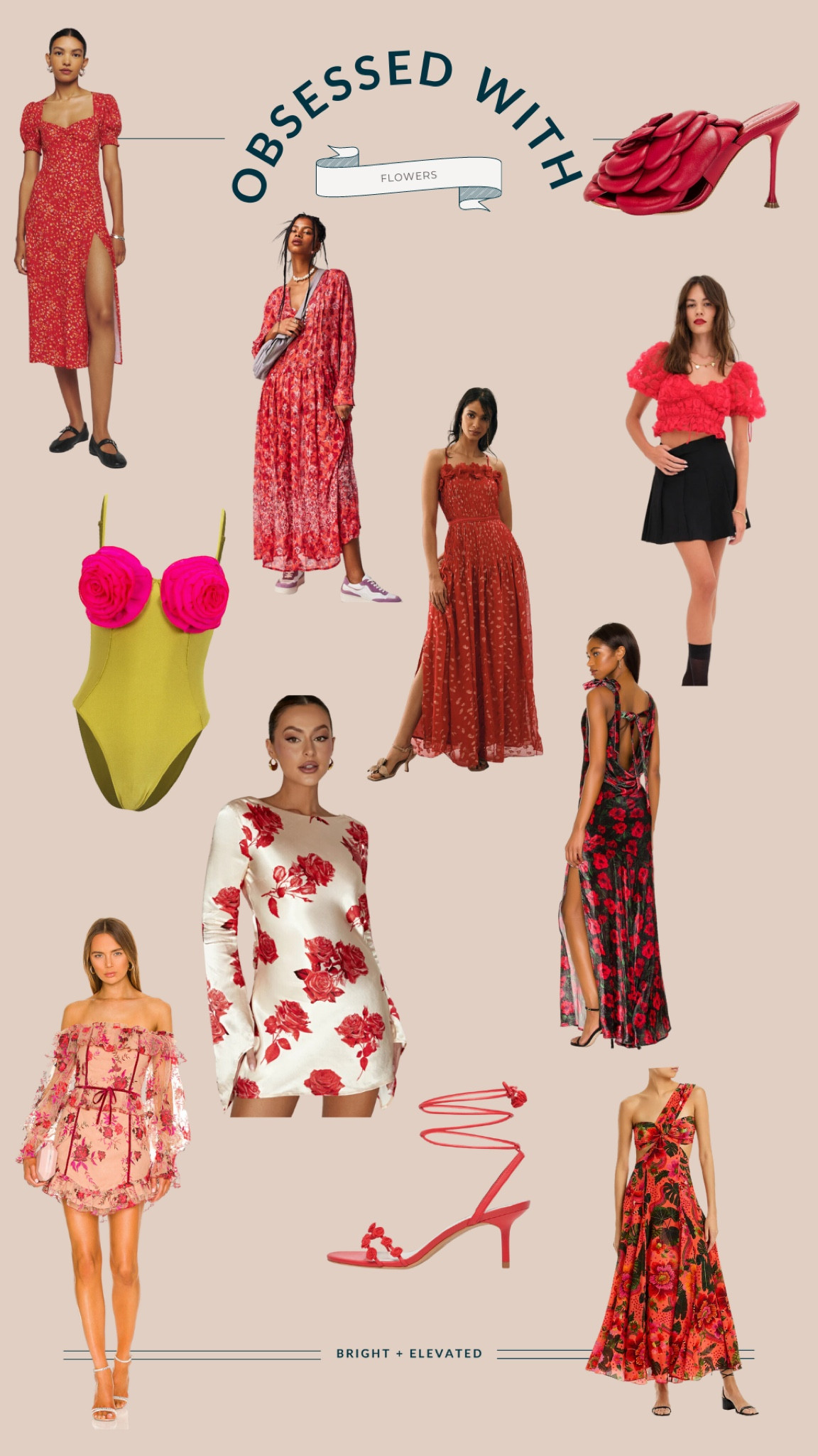 Floral dress, floral swimsuit, floral shoes

#LTKshoecrush #LTKSeasonal #LTKFind