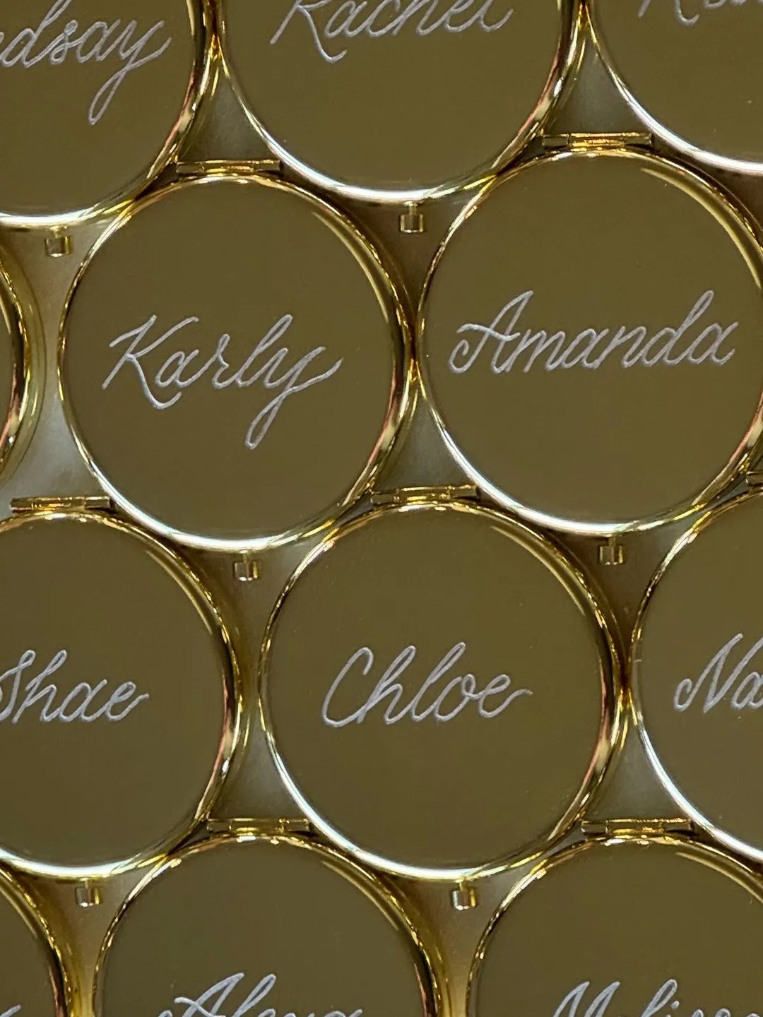 Personalized Hand-Engraved Gold or Silver Compact Mirror: Unique Valentine’s Day Gift | Etsy (US)