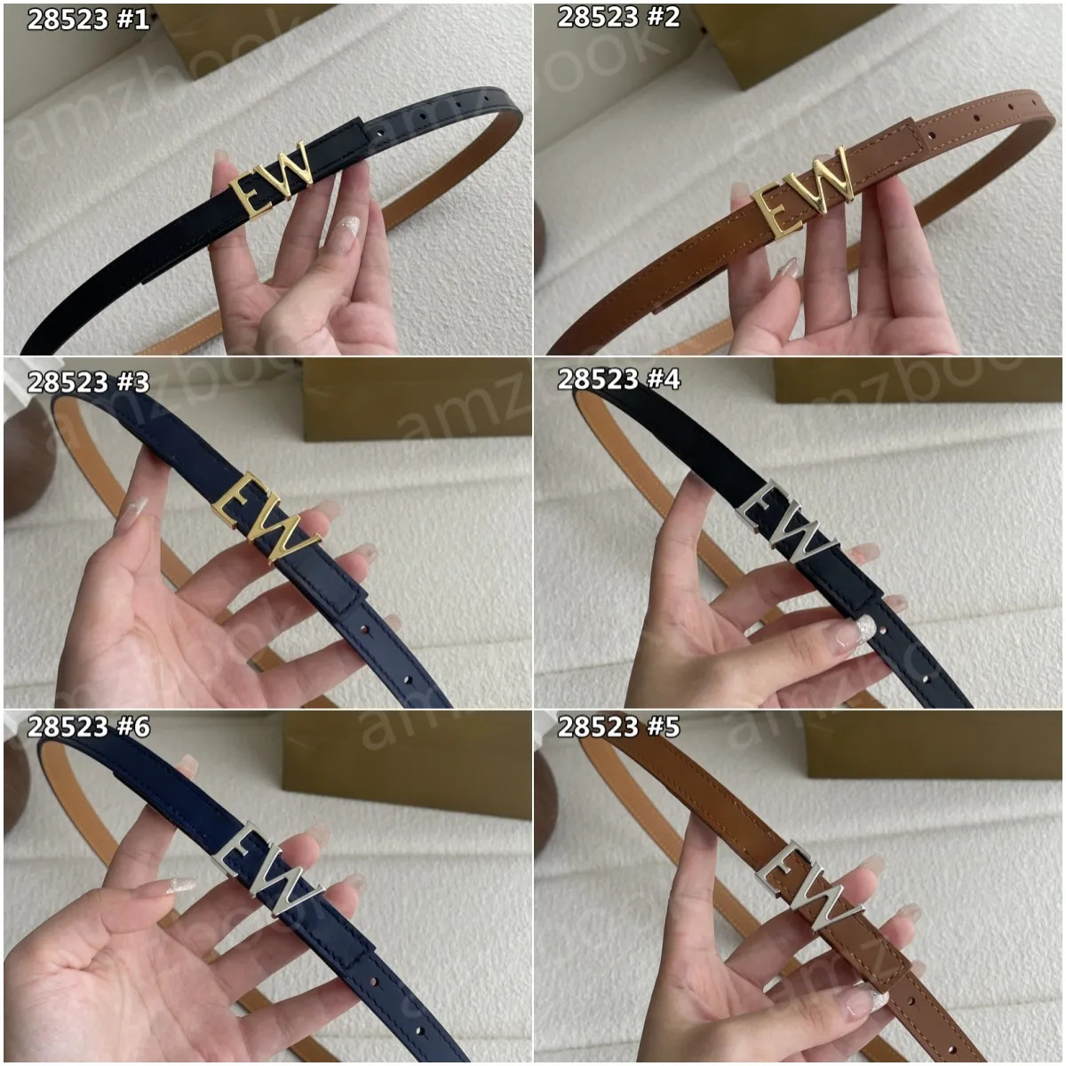 Classic Women Designers Belts 6mm Width Womens Casual Letter Smooth Belt Width Gift Box | DHGate