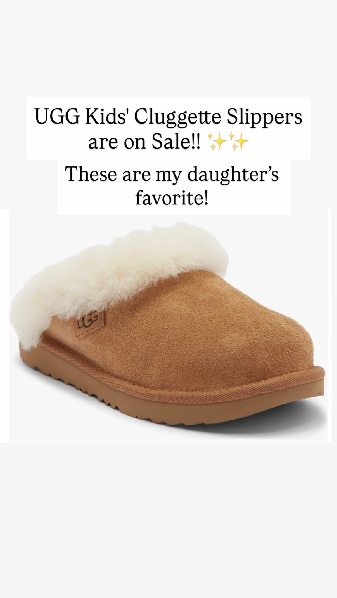 These UGG CLUGGETTES ARE THE BEST! They’re on sale right now!

#LTKKids #LTKSaleAlert