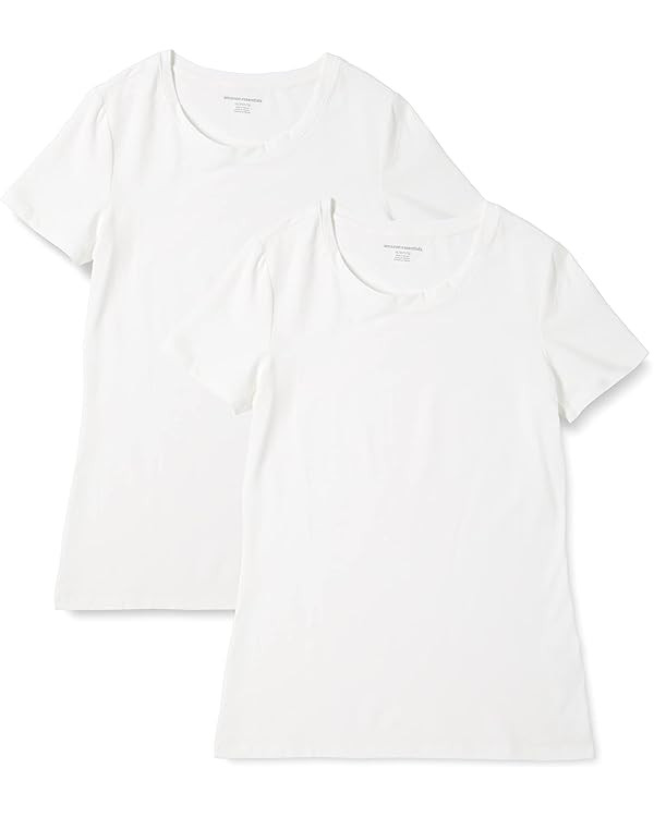 Amazon Essentials Women's Classic-Fit Short-Sleeve Crewneck T-Shirt, Multipacks | Amazon (US)