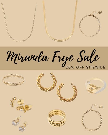 Miranda Frye jewelry is 20% off SITEWIDE 😍 my absolute favorite brand for jewelry! Doesn’t tarnish and the quality is incredible! 

#LTKsalealert #LTKunder50 #LTKstyletip